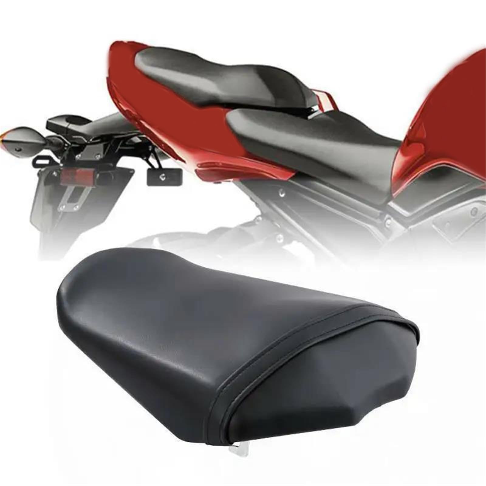Siège arrière pour Yamaha FZ1 Fazer 2006-2015 selle passager moto noir