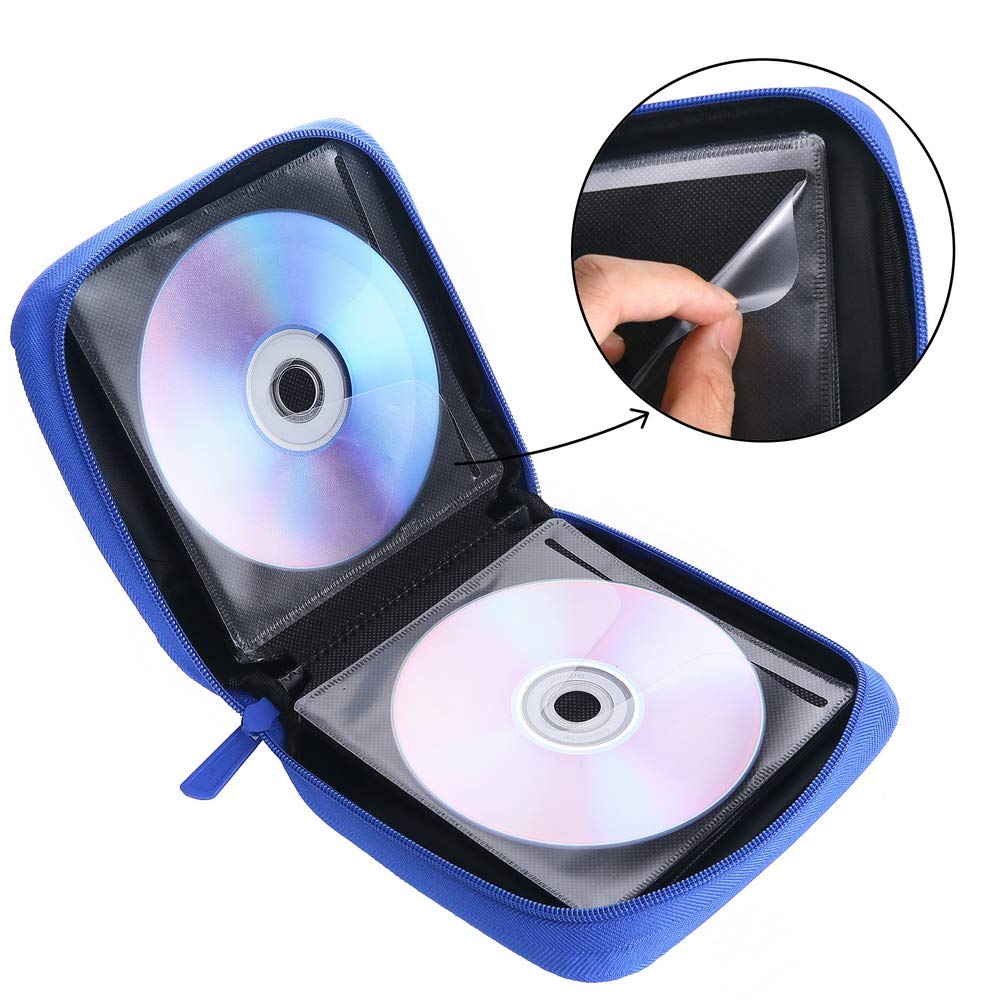 Amazon | Siveit 32枚 ディスク CDケース ホルダー DVDケース VCD