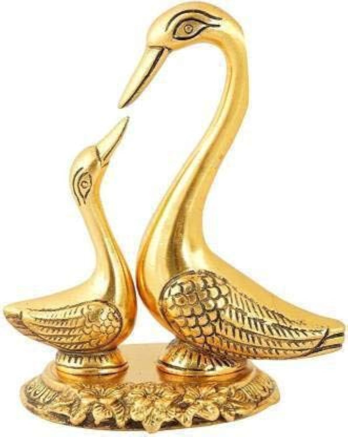 Fashion Bizz Swan Pair/Kissing Duck/Love Birds Decorative Showpiece - 12 cm (Aluminium, Gold) (B08HL79MMX) Amazon Price History, Amazon Price Tracker