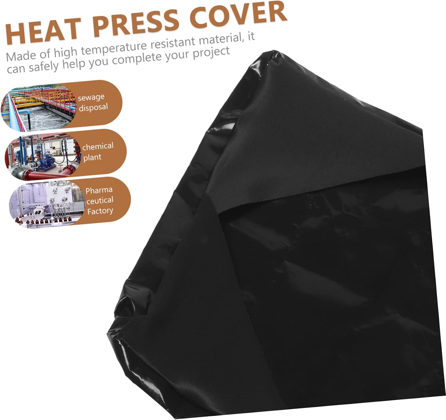 Heat Press Protective Cover High Temperature Resistant Reusable Protector for Indoor Heating Plates Sturdy Non-Stick Cover Suitable for Heat Press Machines