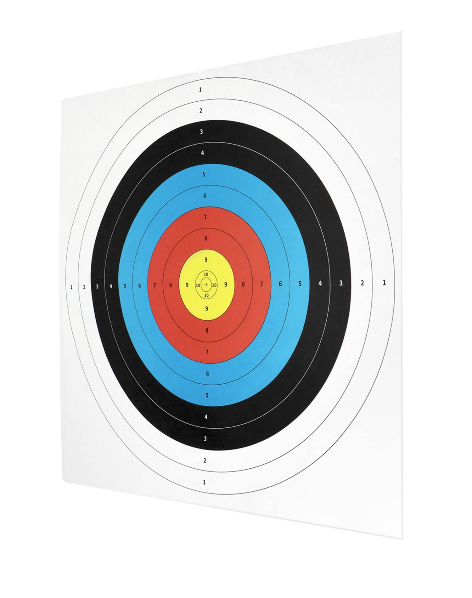 QWORK Bersagli per Tiro con L'Arco, Volti per Bersaglio in Carta, Disponibile 40 cm/60 cm - Accessori per Tiro con L'Arco