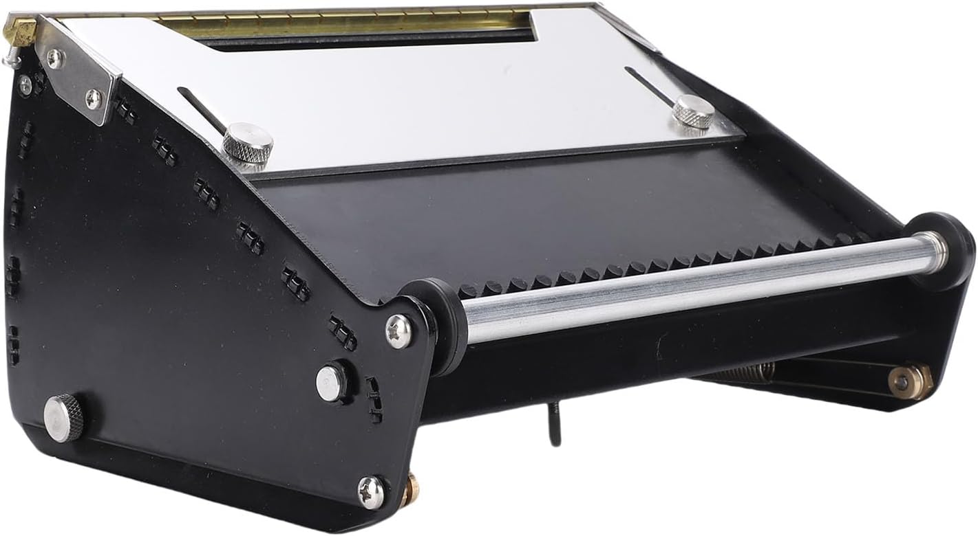 Diydeg Drywall Flat Finishing Box, 8 Inch Aluminum Drywall Flat Finishing Box Tool with Fixing Hinge, Wide Open Mud Boxes for Plasterboard Wallboard Sheetrock