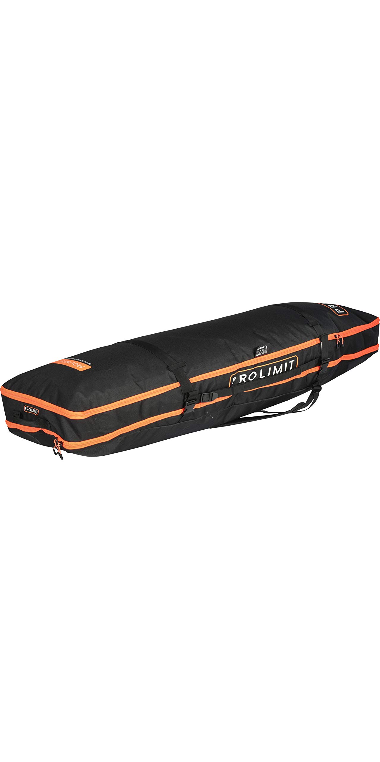 Prolimit Kitesurf Twin Tip Combo Board Bag - Black Orange - Unisexe - Sac de Voyage léger pour Les kitesurfeurs
