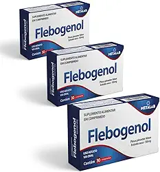 Flebogenol 50mg Pinus Pinaster Combo 3 Cx C/30comp, Similar Flebon