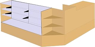 Display Case Arrangement Set in Maple 70 Inch Length