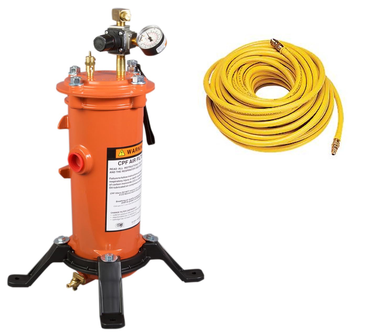 CPF-20 Airline Filter + 04415 Respirator Air Hose, 3/8