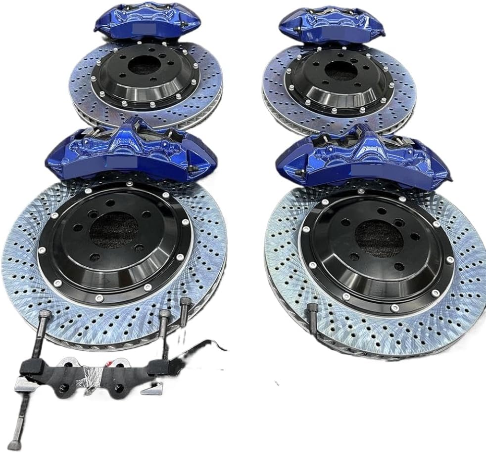 Brake Caliper And Rotor Kit 6 Piston 380mm 4 Pot 355mm 2-Piece Disc Brake Compatible With M3 E30 E36 E46 E90 E92 E93 F80