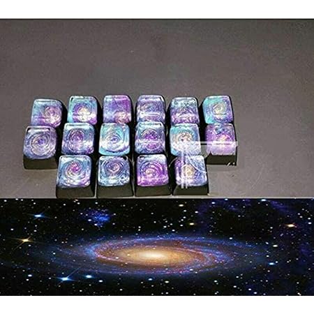 Amazon Com 1 Pcs Handmade Universe And Galaxy Resin Artisan R4 Translucent Backlit Keycap Micro Landscape Key Cap Oem Profile For Cherry Mx Switches Mechanical Keyboard Gaming Electronics