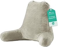 Vista 30 de Sasttie Almohada de lectura para sentarse en la cama, de espalda, respaldo para silla de apoyo, artículos esenciales para dormitorio universitario