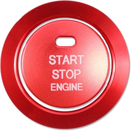 Amazon 車 エンジンスタートボタンカバー トヨタ ダイハツ専用 スターターリング アルミカバー 内装カスタムパーツ 乗車後最初に動作する箇所に ワンポイント空調ボタンとの区別をわかりやすいようにしたい方に最適 キズ防止防塵 取り付け簡単 Someday