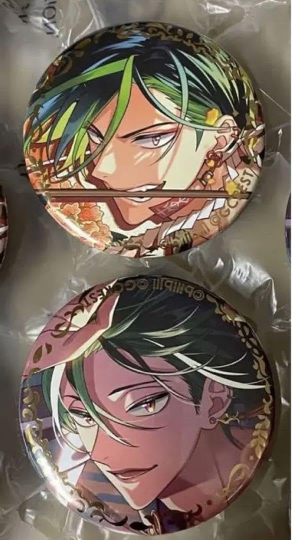 Amazon.co.jp: ゆめくろ 箔押し缶バッジ 御影 2点セット : おもちゃ