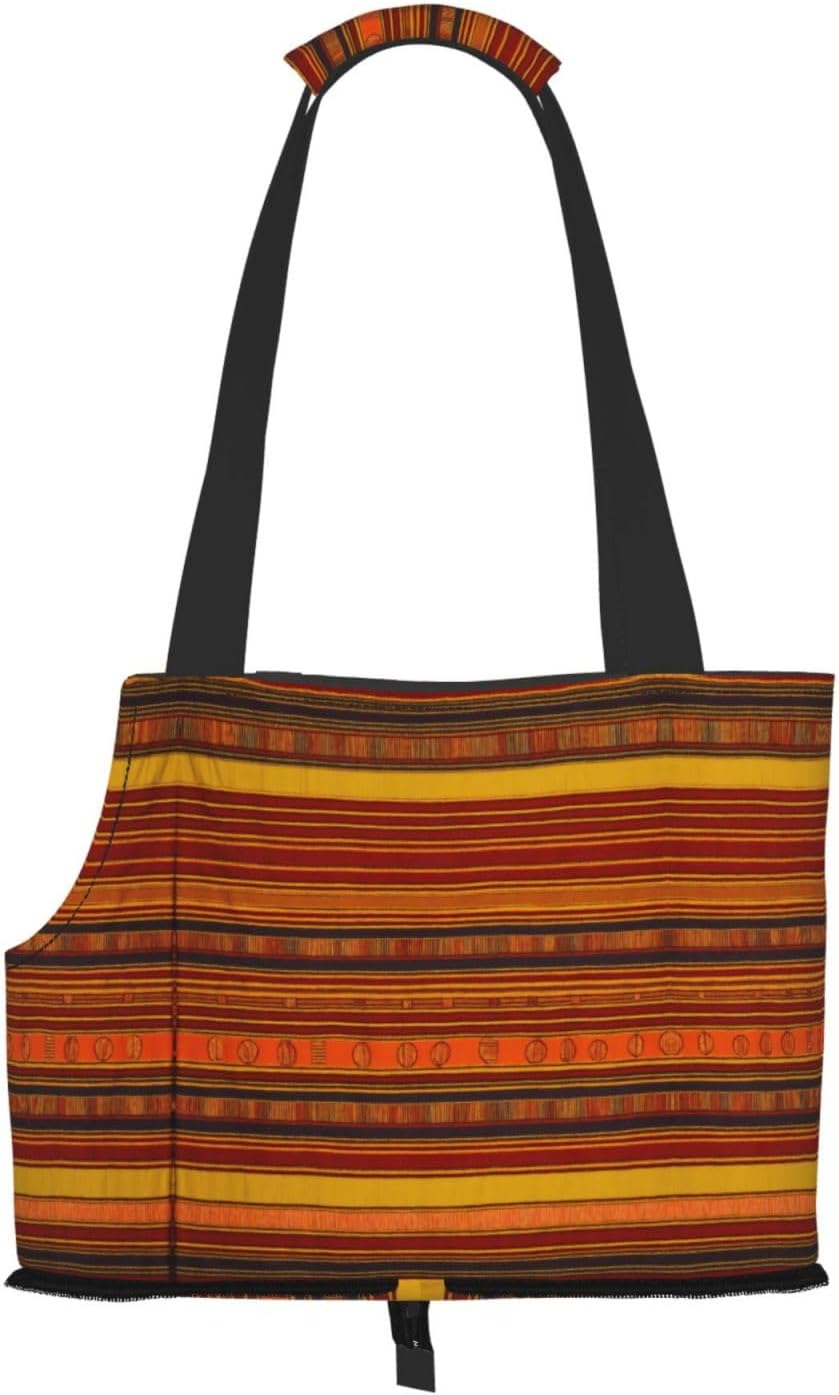 Native American Pattern Print Portable Foldable Shoulder Bag for Travel,with Collar Hook and Handle Pad,Cute Stylish Design