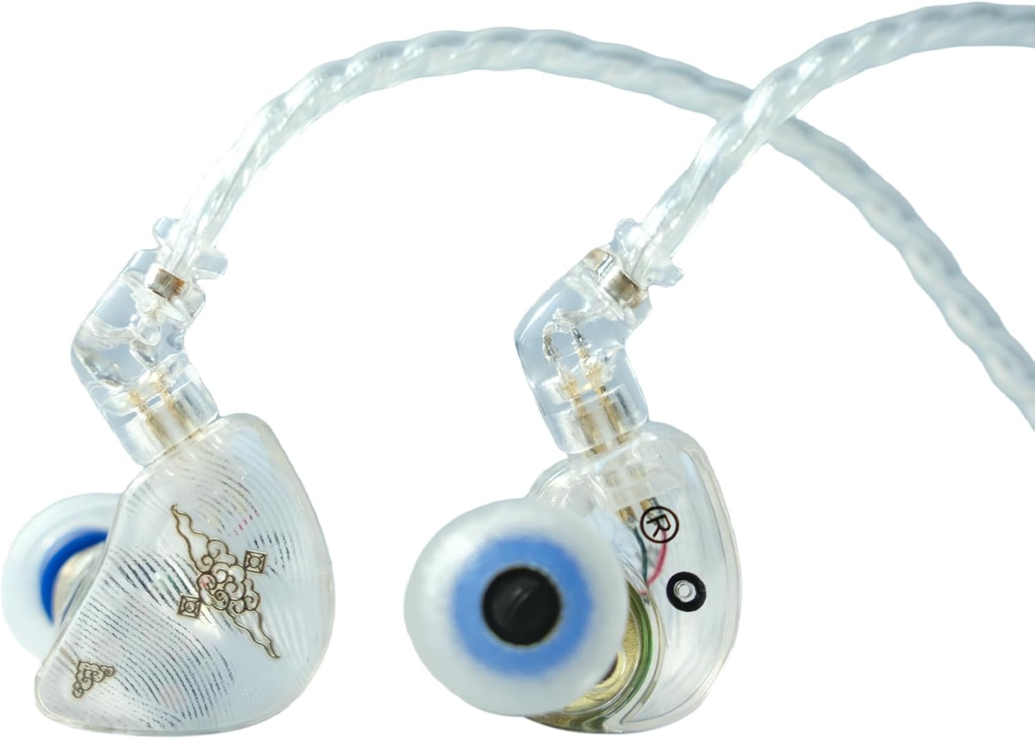 TANGZU Wan'er S.G in Ear Monitors Headphones, HiFi Wired Earbuds Earphones with 10mm PET Diaphragm Dynamic Driver, 0.78mm 2-Pin Detachable OFC Cable for Audiophile DJ Stage (White with Mic) - Amazon product rated Grade C