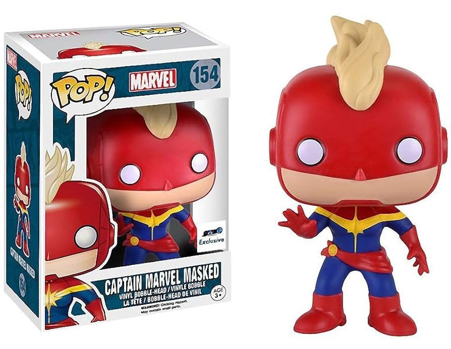 キャプテンマーベル　funko POP Amazon.co.jp: マーベル マーベルズ キャプテンマーベル with