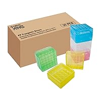 Vista 9 de Cajas criogénicas de PP de 25 pozos de 2 pulgadas, caja de congelador de microtubo, estantes de soporte de laboratorio de tubo, colores surtidos, 5