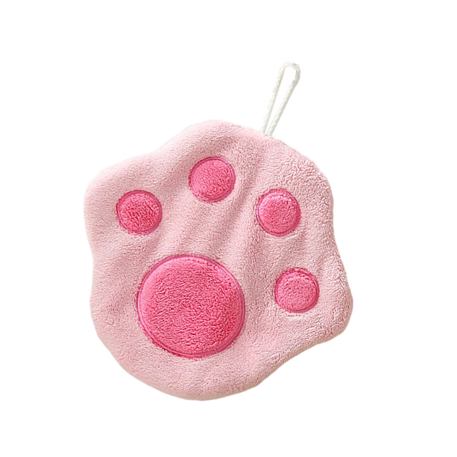 Elnwnnkc A Cats Paws Kids Hand Towels Soft Bsorbent Polyester Quick Drying For Kitchen Nd Bathroom Cats Paws Hand Towel