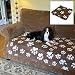 Evelots Fleece Pet Blanket, 46"L x 36"W, Soft & Durable For Cats & Dogs, Coffee