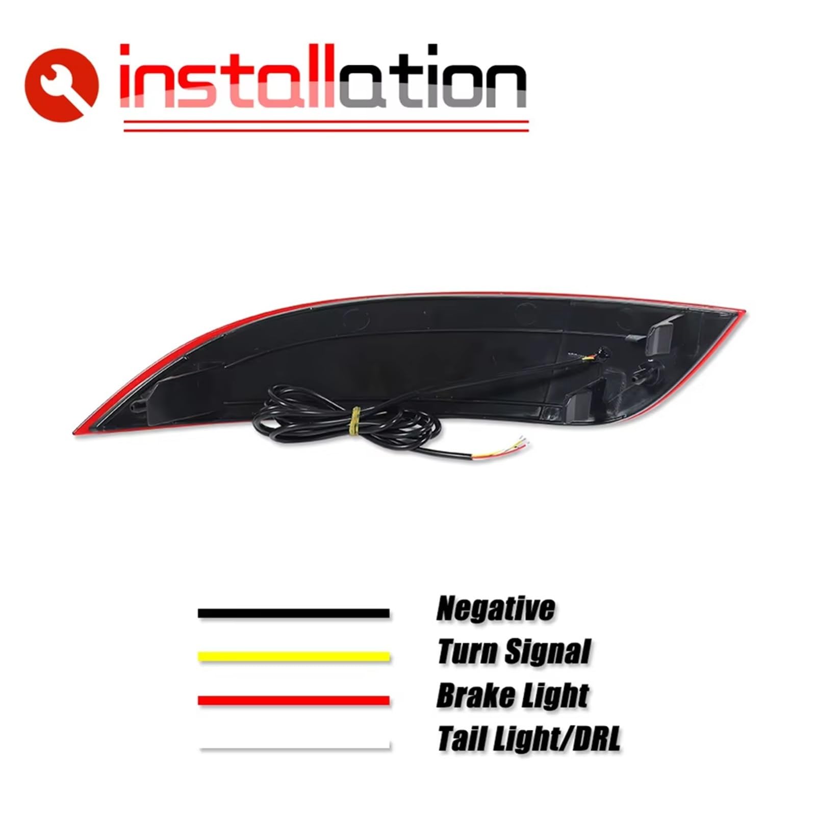 intermitente automóvil Para Ford Para Focus 2015-2018 Reflector Parachoques Trasero Luces Traseras Freno Antiniebla Intermitente Señal Giro LED Rojo 12V luz direccional