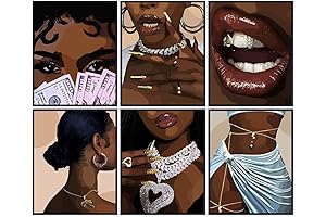 American Modern Home Art: Black Queen Chic