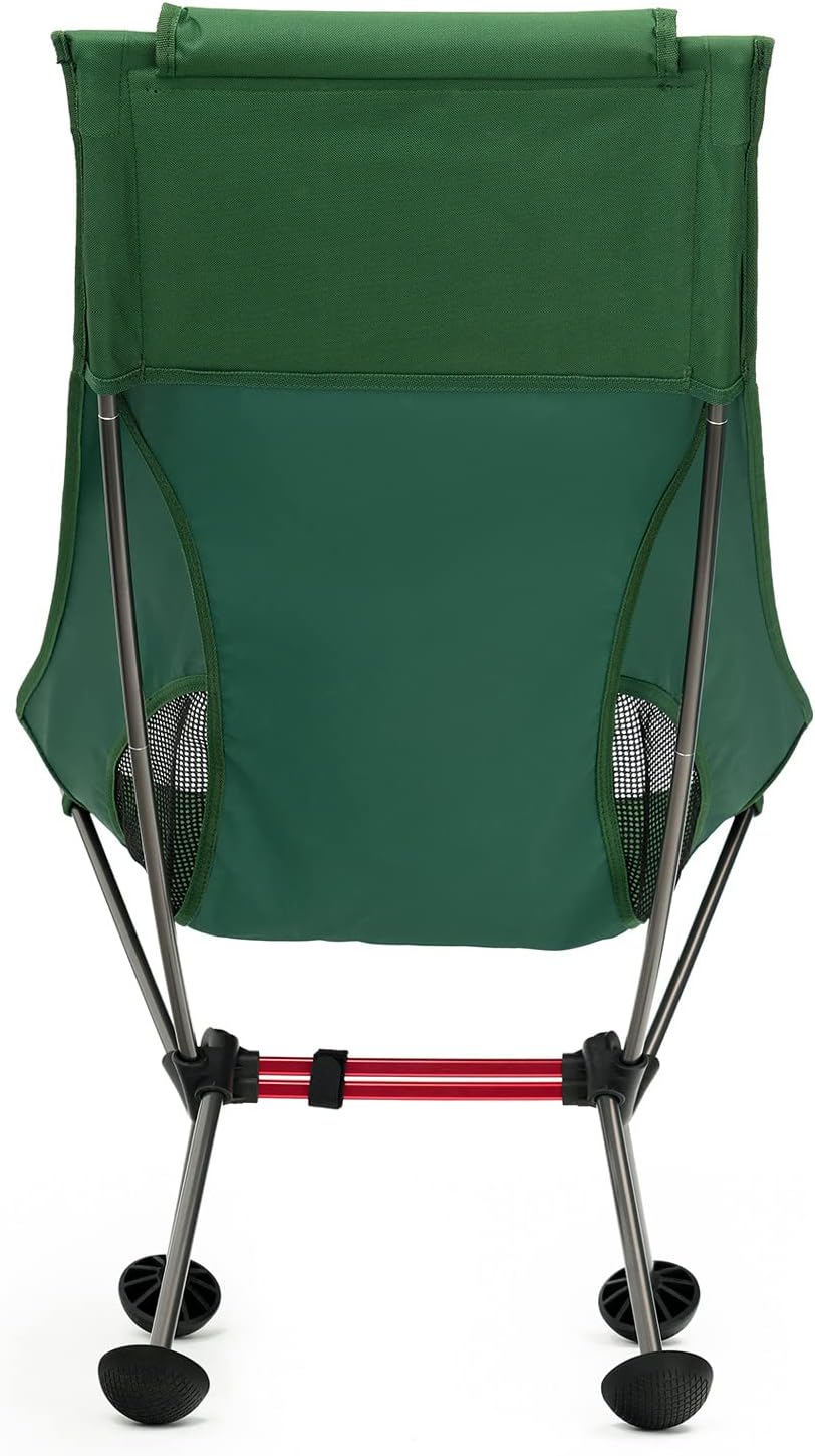 Camping Chair, Outdoor Collapsible Rocking Chair, Portable Ultralight Compact Camping Folding Beach Chair with Anti-Sinking Large Feet, Stable Compact for Outdoor Camp, Travel, Beach, Picnic