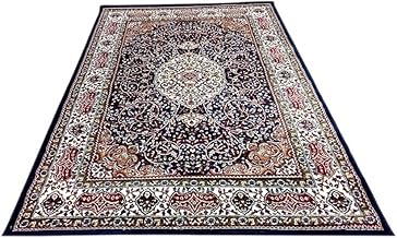 Soft n Thick Luxury Beautiful Home Decor Kashmiri Carpets for Living Room 6 Feet x 9 Feet Blue Colour