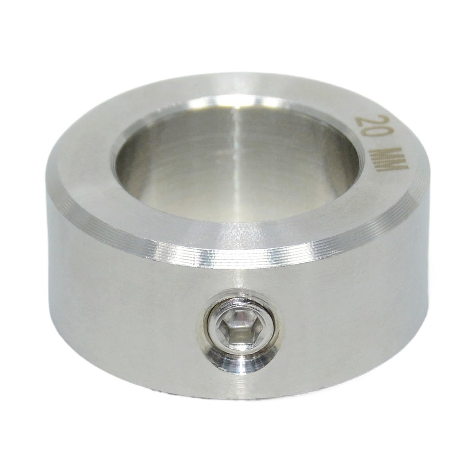 SCA - Collarines de Eje de Acero Inoxidable Elementos de sujeción Anillo de retención Manguito de Eje Abrazadera de Garganta Anillo de Empuje Anillo de Tope Fijo(SCA-D45-E70-B18)