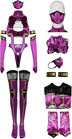 Amazon.com: Kombat Mileena Cosplay Costume Women Sexy Full Set Battle