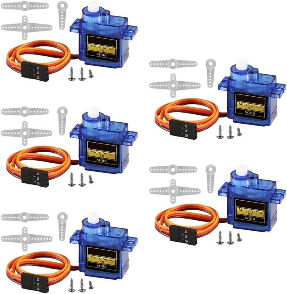 ACEIRMC SG90 Servo Motor Micro Servo 9G Servo Motor for RC Robot Arm Helicopter Airplane Remote Control (5pcs)