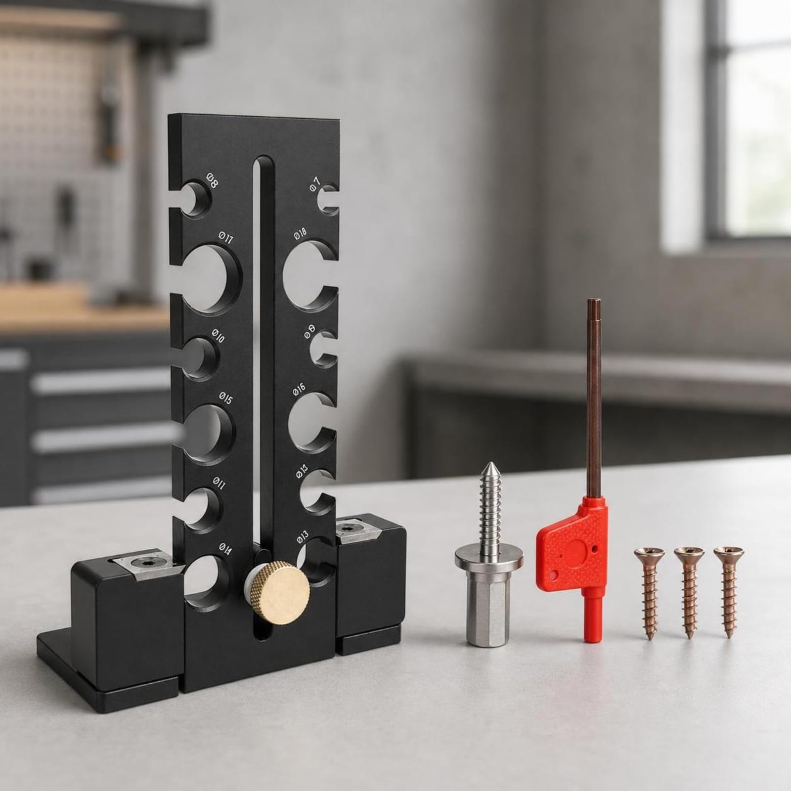 Utensile Regolabile in Metallo per Falegnameria, Bricolage, Nero