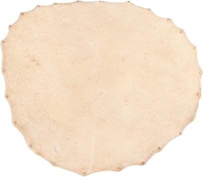 Goatskin Head, Beige - Authenticity Maintenance Bongo Drums Head for 8-14in Djembe, Shaman Drums