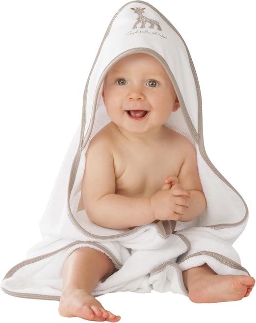 Sophie la Girafe Cape de Bain et Peignoir à Capuche Absorbante Sophie la Girafe