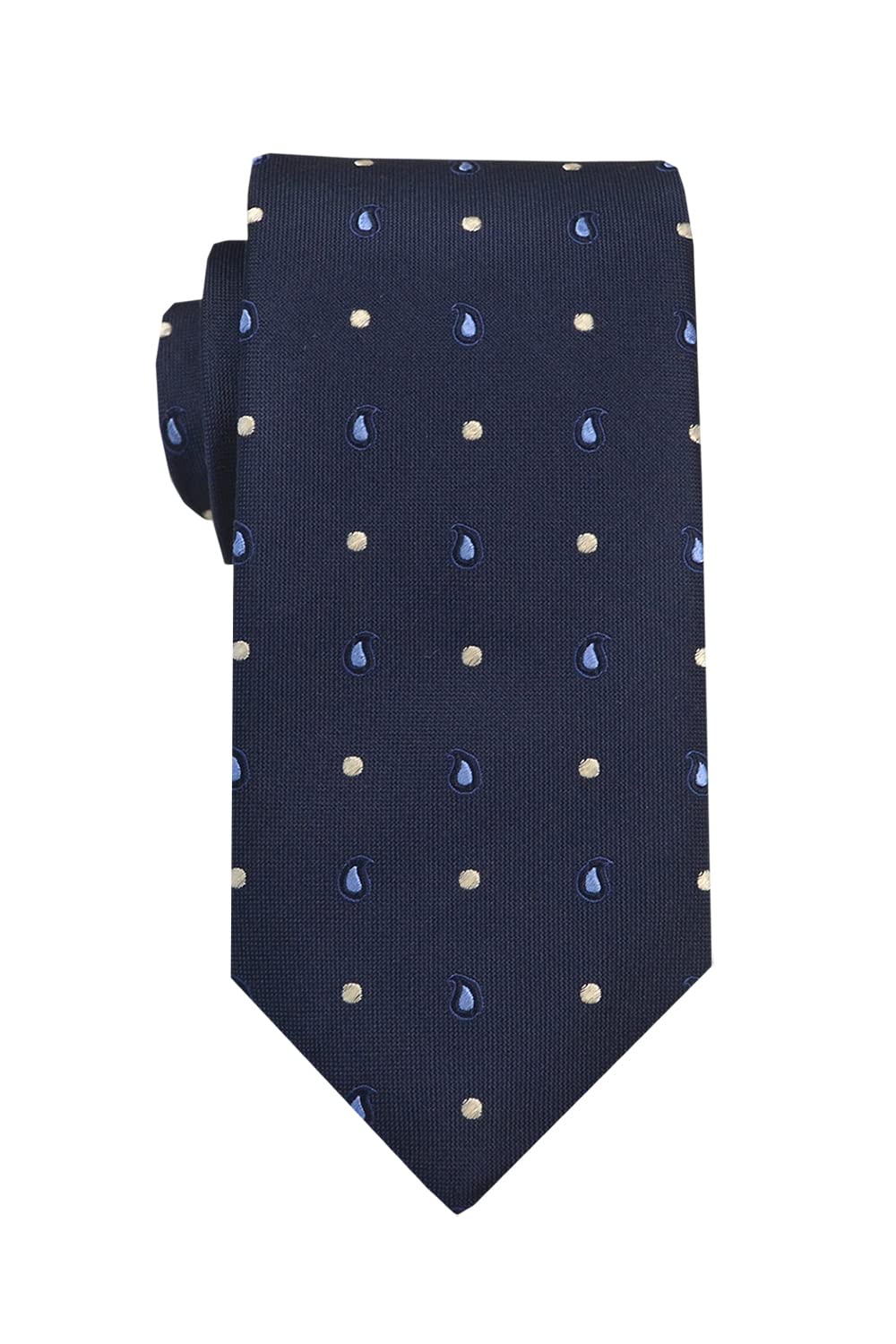 Cravatta Lunga Extra Lunga XL in Seta Microfantasia, Lunghezza da 155 cm a 175 cm, Made In Italy, Uomo