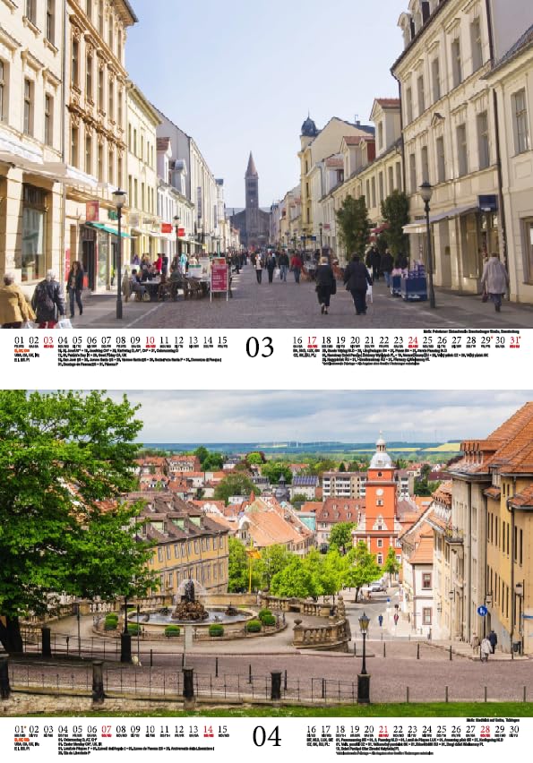 Deutschlandzauber From the Baltic Sea to the Ore Mountains DIN A4 Calendar for 2024 Holiday Travel Germany Seelenzauber - Image 3