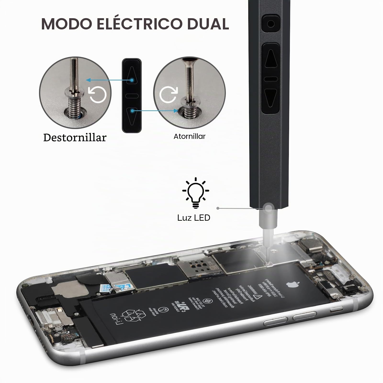Destornilladores Eléctricos Precision 144 Piezas | Inalámbricos de Precisión, Kit de Herramientas de Reparación Electrónica Portátil para PC, Computadora, Portátil, Teléfono