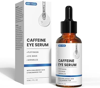 Anti-Wrinkle Eye Serum with Hyaluronic Acid and Caffeine, Women's Eye Serum, Reduces Dark Circles, Bags and Expression Lines 1 fl oz