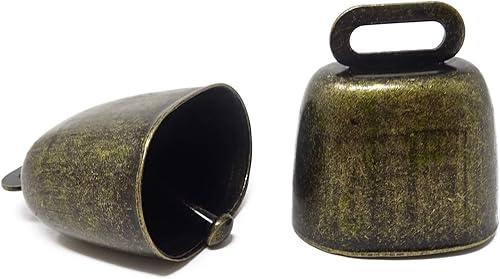 Honbay Campanas de pastoreo de vaca, caballo, oveja, ganado, granja, animales, campanas ruidosas, campanas antirrobo para mascotas, campanas