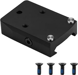 507C 407C 508T Pictainny Rail Aluminum Mount, Adapter Optics for Holosun 507C 407C 508T, Red dot Optics Mounting Plate - Hidcor