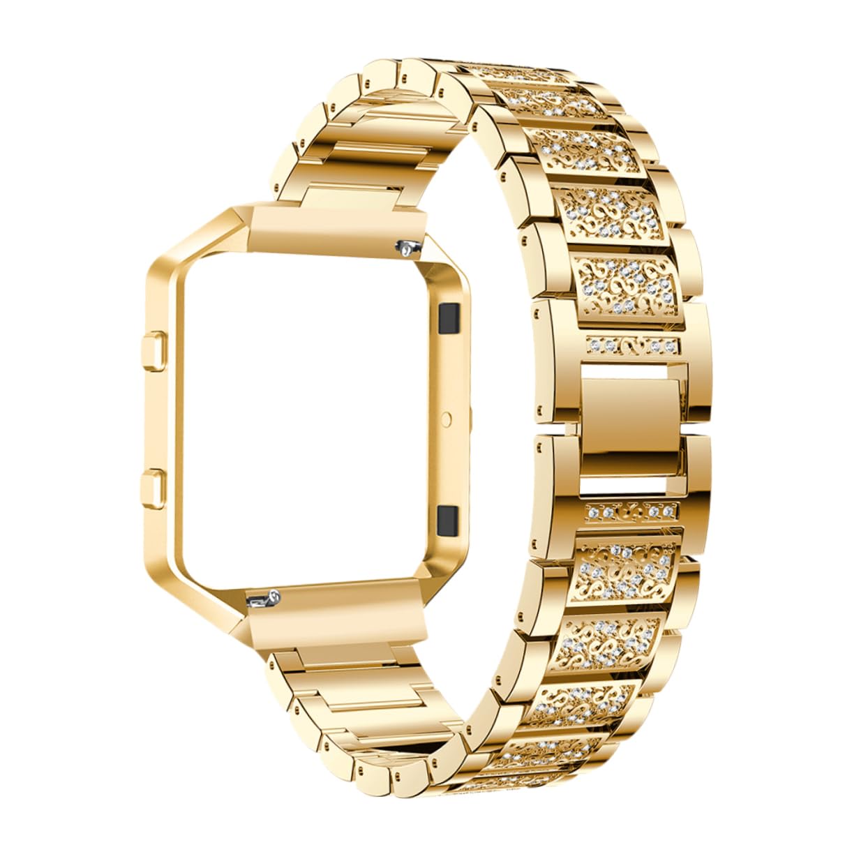 HOMSFOU Watchband Watch Replacement Strap Quick Release Watch Band Watch Straps for Men Wrist Watch Bands for Men Wristband for Watch Mens Bangle Bracelet Mens Watch Silver