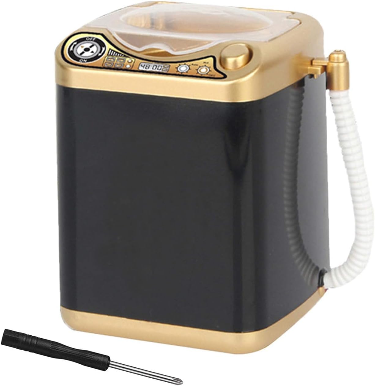 Makeup Sponge Washing Machine, Deep Clean Mini Washing Machine for Makeup Sponge, Powder Puffs (Black)