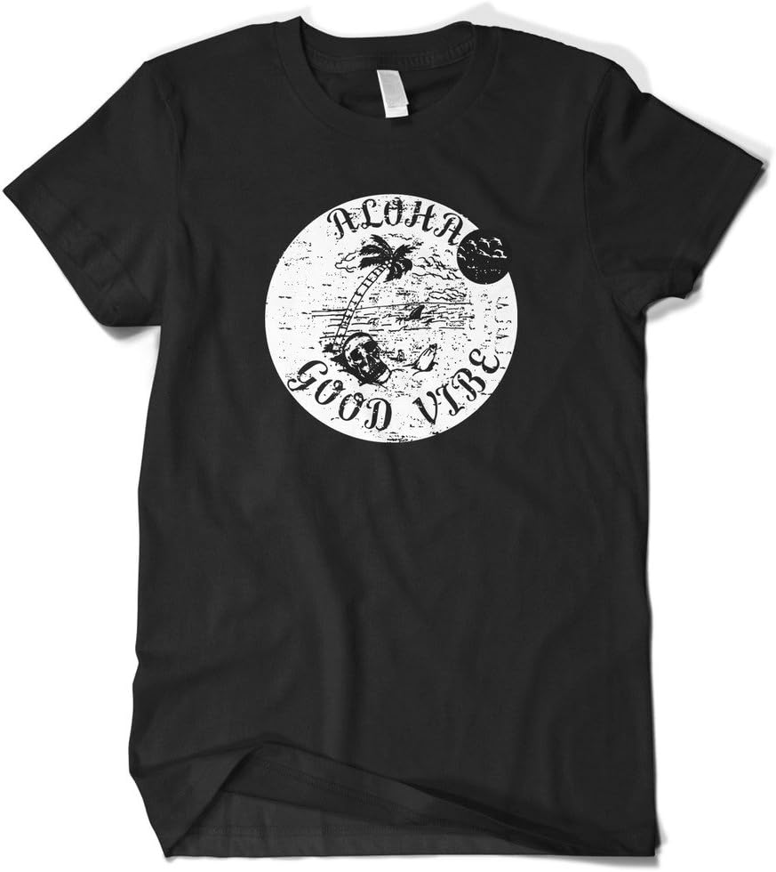 Cybertela Men's Aloha Good Vibe Paradise Island T-Shirt
