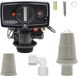 MDEOOSKY Water Softener Valve, 5600 Clock Control Valve, 9-11'' Diameter Time Clock Control Valve with Fine Thread for Water Filter Softener Resin Tank