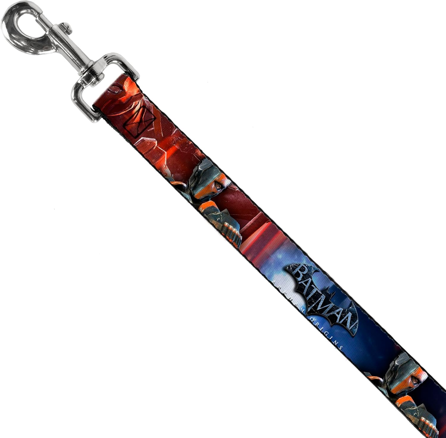 Dog Leash Deathstroke Pose Batman Arkham Origins Logo 6 Feet Long 1.0 Inch Wide