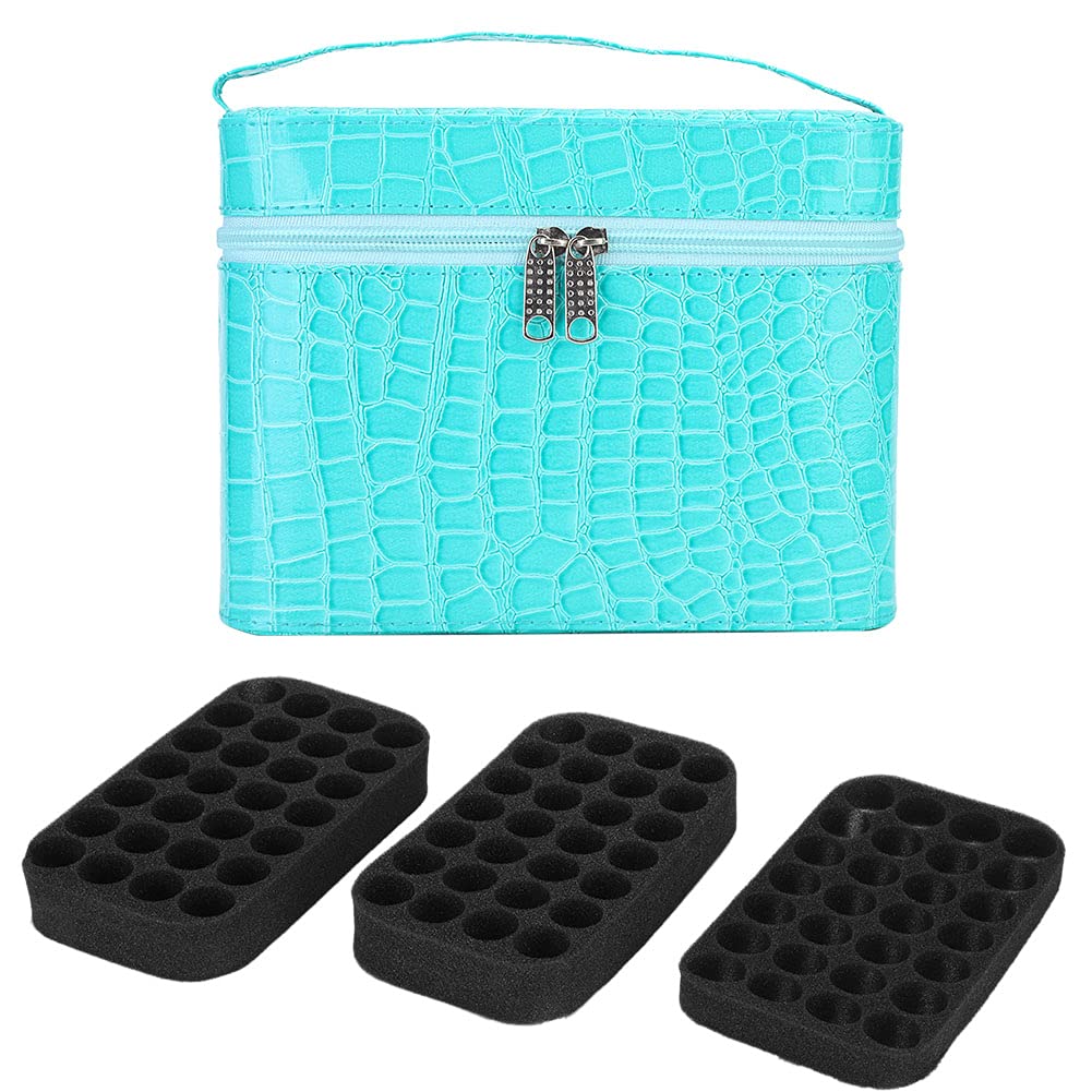 Boîte de rangement nail art 84 grilles transparente et compacte pour outils d'ongles