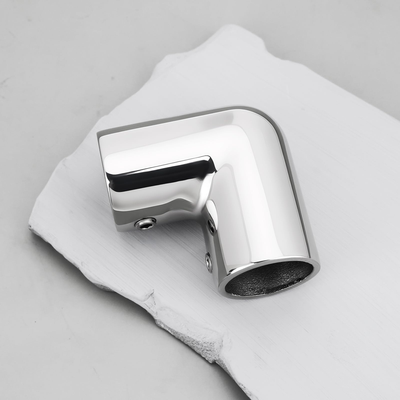 Lot de 2 Mains Courantes en Acier Inoxydable 316 pour Bateaux Et Yachts Coude à 90°