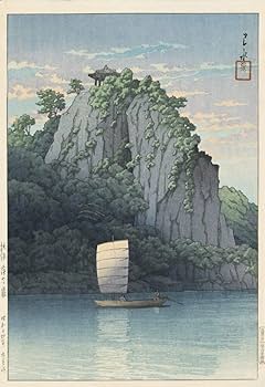 送料無料　原画「朝もやの海辺」 Amazon.co.jp: 川瀬巴水 版画 朝鮮八景 十四年 39.4x27.1 x9枚