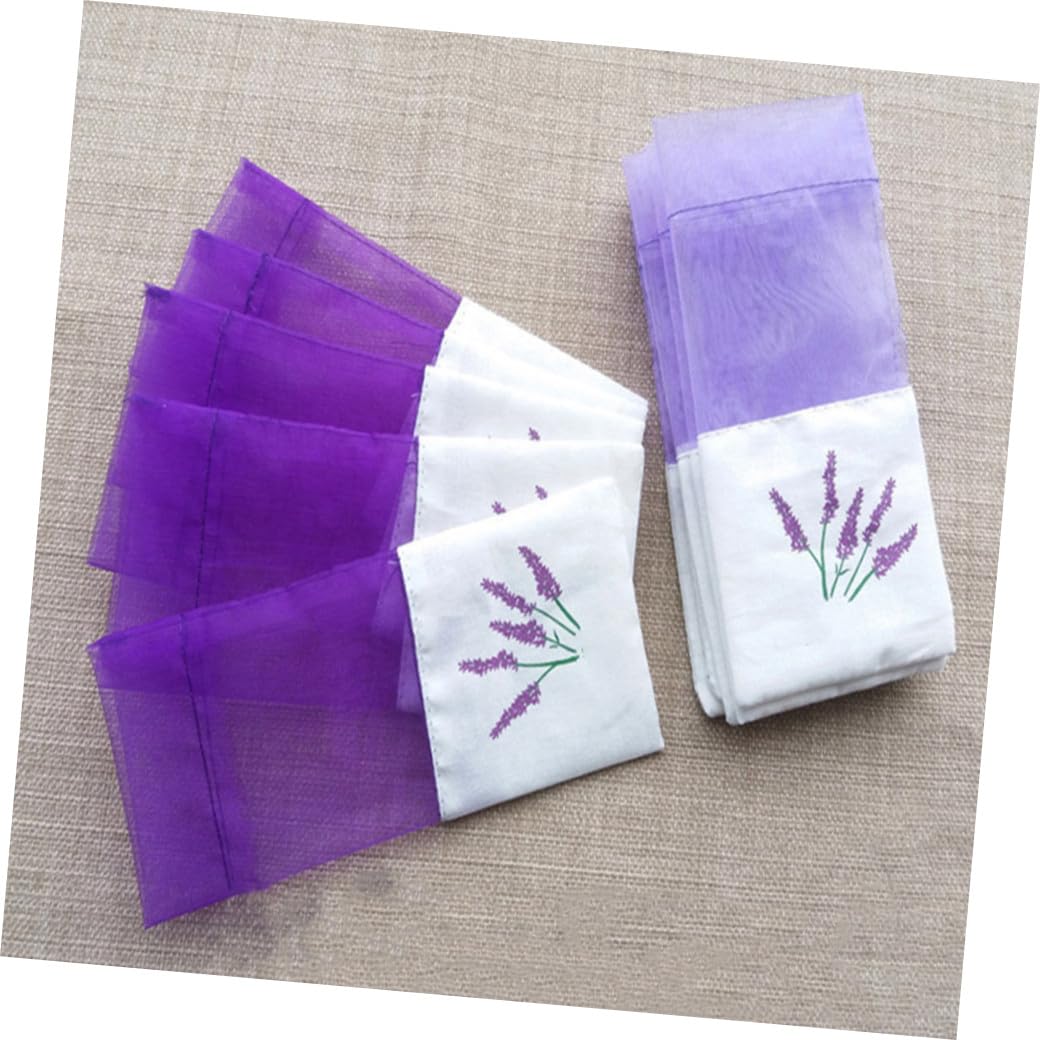 Healeved 80stücke Lavendel Duftbeutel Aus Leere Säckchen Zum Befüllen Für Gewürze Und Aromatherapie Für Schrank Und Auto Zufällige Farben Und Muster