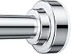 TEECK Shower Curtain Rod, 27-76 inch Adjustable Spring Tension Curtain Rod, Never Rust Anti-Slip Shower Curtain Rod for Bathroom, No Drilling, Never Collapse, Easy to Use, Silver