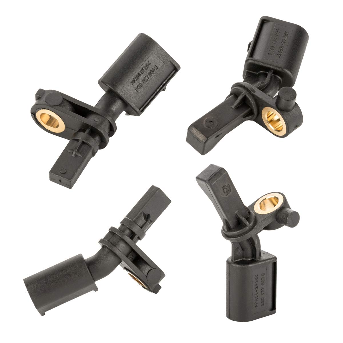 LST 4x ABS Sensor Drehzahlregler vorne hinten links rechts Set kompatibel mit Audi A1 A2 Seat Cordoba Ibiza III IV Mii Toledo 4 Skoda Citigo Fabia 1 2 3 Rapid Roomster VW Fox Load Up Polo 6R 9N