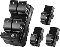 SOAESCN Power Window Switch Driver & Passenger Side for 2007-2013 Chevy Silverado GMC Sierra 1500 2500 3500 - OEM Replacement 20945129