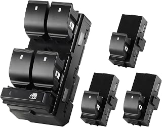 SOAESCN Power Window Switch Driver & Passenger Side for 2007-2013 Chevy Silverado GMC Sierra 1500 2500 3500 - OEM Replacement 20945129